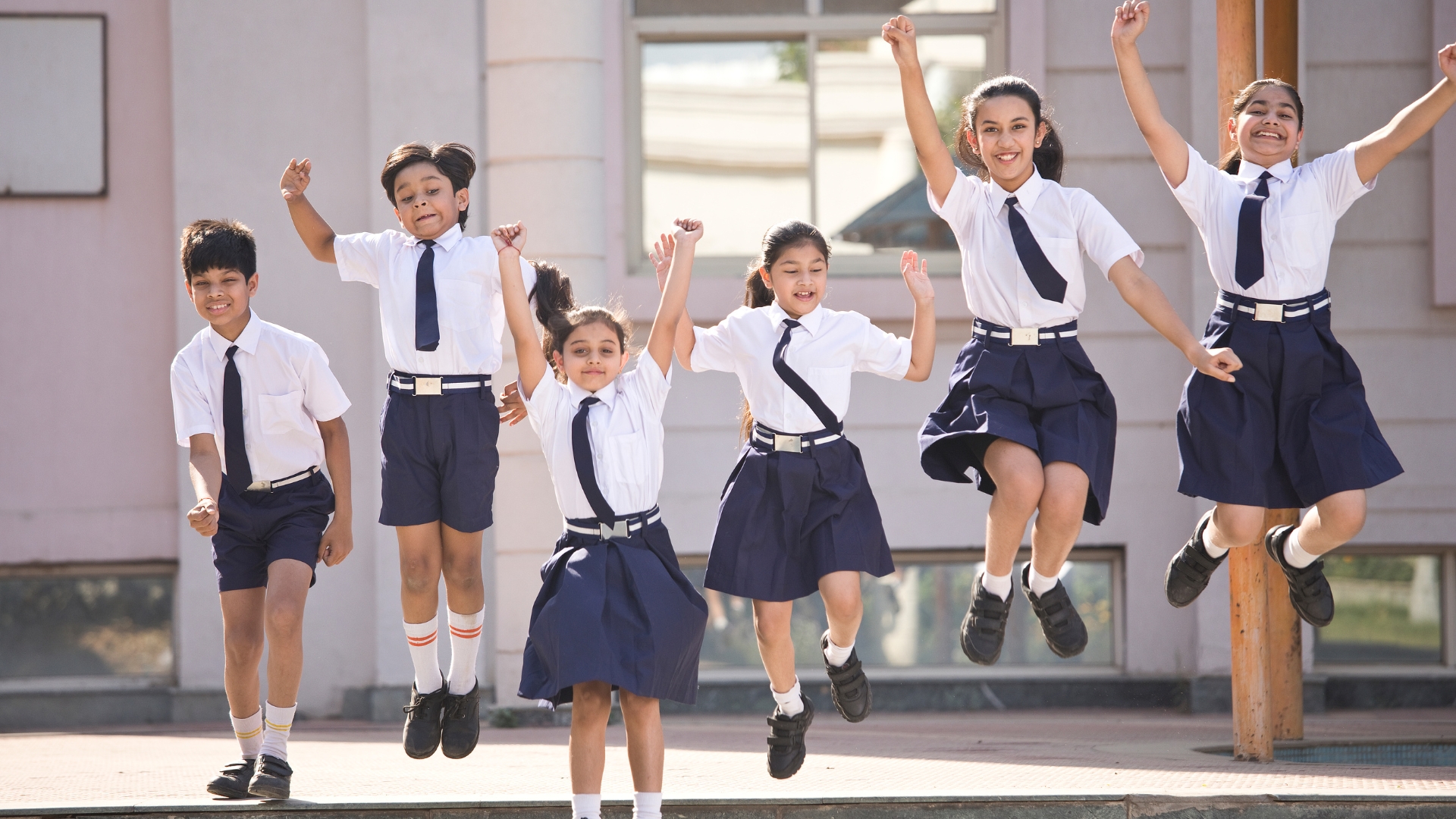 Students celebrating success